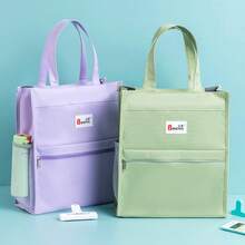 Black Portable Document Bag Tutorial Bag - Black - View 3