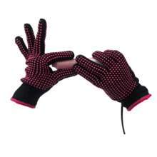 1 件裝耐熱捲髮手套,矽膠材質,適用於美髮沙龍 - 玫紅色 - 查看 8