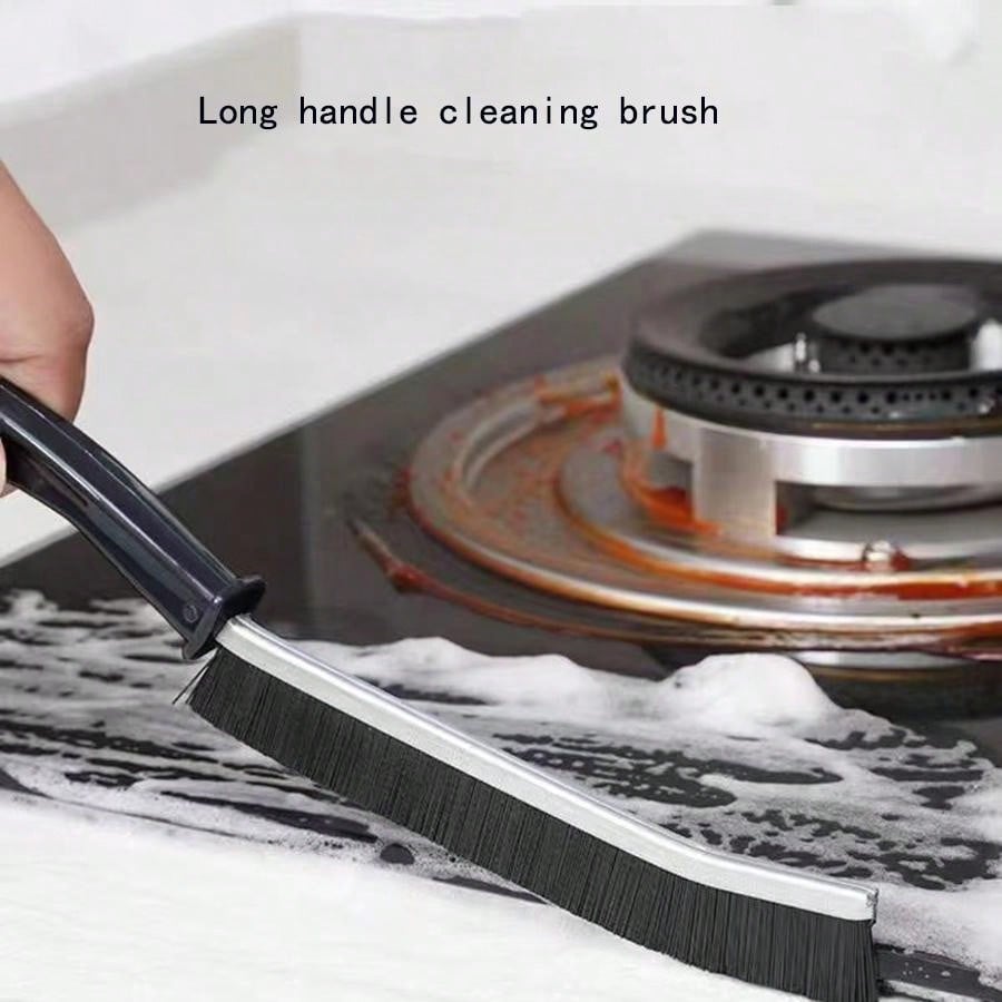 2pcs Bathroom Gap Cleaning Brushes For Toilets, Windows, Sliding Doors