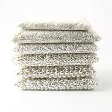 3 4 6 8 10 12mm 30-500pcs Gold Silver Color Plated CCB Round Seed Spacer Loose Beads For Jewelry Making Findings