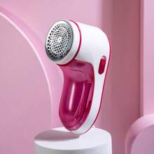 1pc Portable Lint Remover Cutting Machine Suitable For Sweaters, Coats, Bedsheets Etc. - Red - View 1