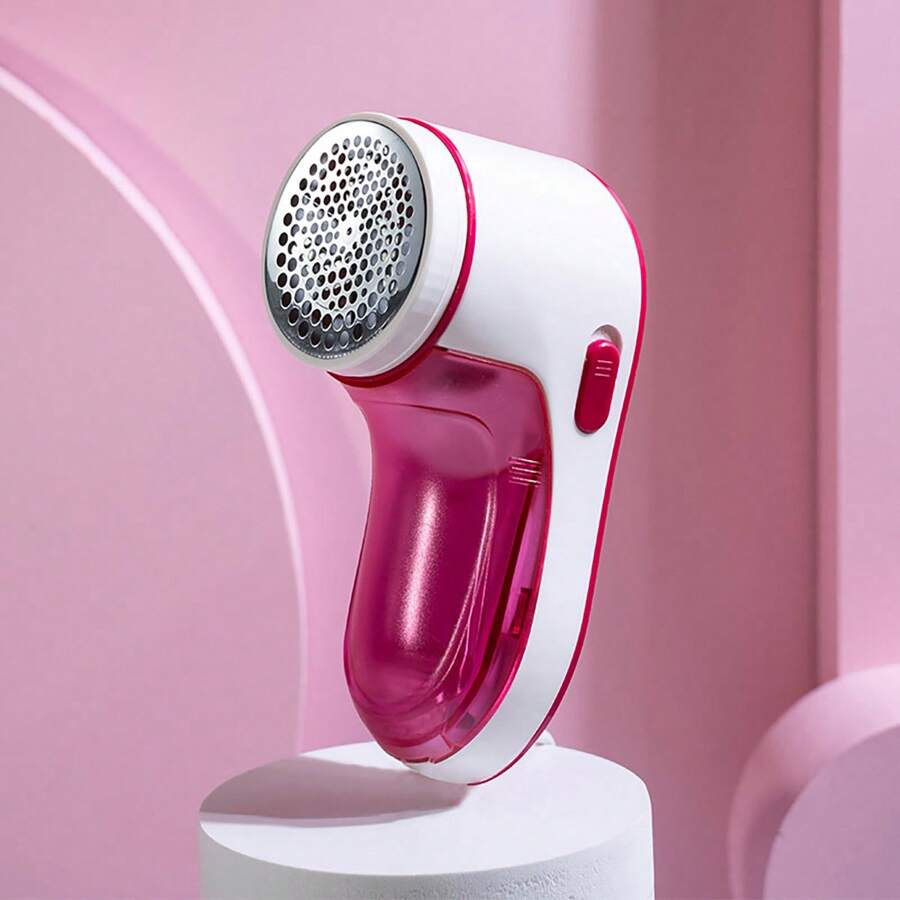 1pc Portable Lint Remover Cutting Machine Suitable For Sweaters, Coats, Bedsheets Etc. - Red - View 1