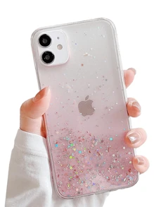 Funda Resistente con Purpurina Desvanecido, Funda  Funda Protectora, Funda de Lentejuelas, Funda con Glitter - Rosa - Ver 2