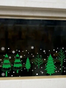2pcs Christmas Themed Electrostatic Glass Stickers For Party Window Decoration - Multicolor - View 4