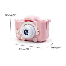1 Pieza Cámara Digital Miniatura Rosa De Dibujos Animados De Gatito Para Niños, Con Cámaras Hd Dobles Y Efectos Divertidos - Rosa - Ver 8