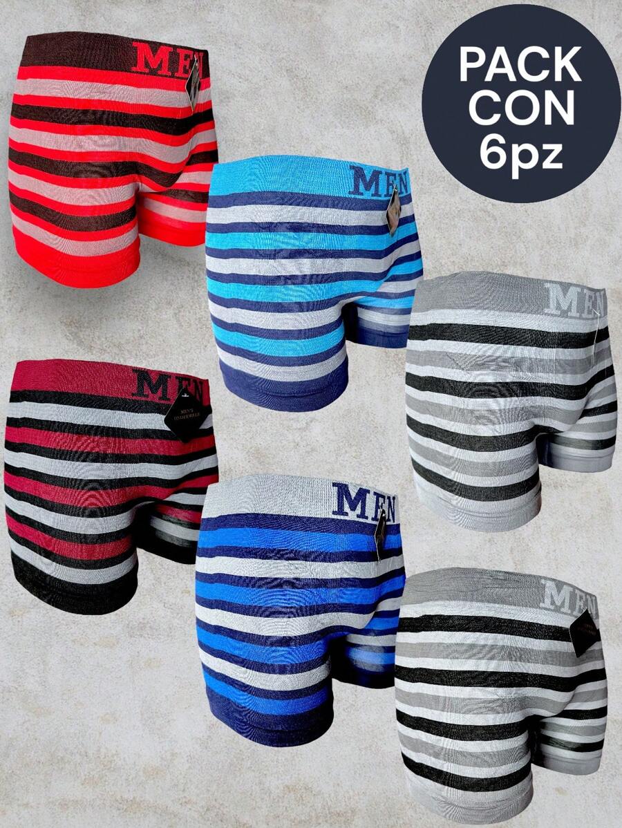 6 PIEZAS BÓXER MICROFIBRA PARA CABALLERO - Gris - Ver 1