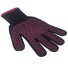 1 件裝耐熱捲髮手套,矽膠材質,適用於美髮沙龍 - 玫紅色 - 查看 2