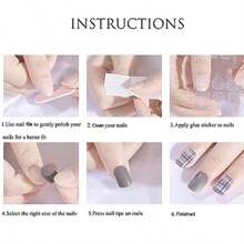 24入組t形假指甲,短款芭蕾粉色漸變假指甲,霜糖條形壓縮假甲,設計給女性、女孩和學生再次使用的短款芭蕾假甲,附送1份果凍膠和1份指甲文件