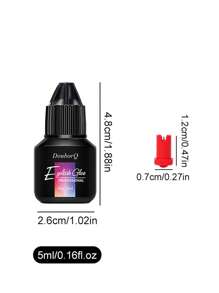 Pegamento De Extensión De Pestañas De 5 Ml Sin Olor E Inofensivo, Duradero Y