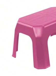 Banqueta Banco Banquinho Infantil de Plástico Azul/Rosa/Menino/Menina Ideal p/ Brincar Estudar e Lanchar Seguro até 30Kg