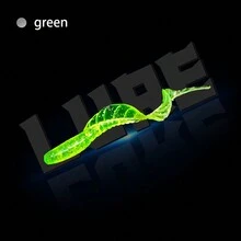 10入組軟塑料蠕蟲餌 - 逼真的游泳動作,適合在淡水和鹹水中釣鱸魚、鱒魚等品種