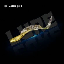 10入組軟塑料蠕蟲餌 - 逼真的游泳動作,適合在淡水和鹹水中釣鱸魚、鱒魚等品種