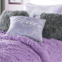 Concord COBERTOR BORREGA PELUCHE PELO LARGO - Lila Púrpura - Ver 3