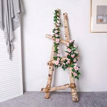 1入假薔薇藤蔓diy花圈材料,婚禮現場裝飾,家庭臥室、客廳、浴室牆面裝飾材料,戶外花園,學校生日派對用品,情人節和新年裝飾