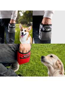 Thú cưng Túi Bữa ăn nhẹ Tập huấn Cái túi Chó Phụ kiện Eo Túi đựng Thú cưng Món ăn Túi điều trị Đối với Chó Ngoài trời Tập huấn - màu đen - Xem 4