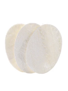 3pcs Natural Loofah Dishwashing Sponge For Kitchen Cleaning - White - View 6