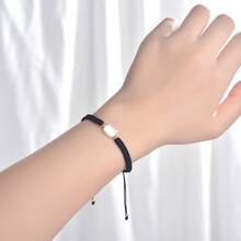 1個特色女士手織貝殼貓手鏈,輕奢感手鏈,閨蜜手鏈 - 黑色 - 查看 3