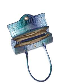 majue Colorful Crocodile-Patterned Shoulder Bag - Multicolor - View 7