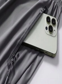 男友风男士运动短裤 - 灰色 - 查看 3