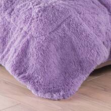 Concord COBERTOR BORREGA PELUCHE PELO LARGO - Lila Púrpura - Ver 6