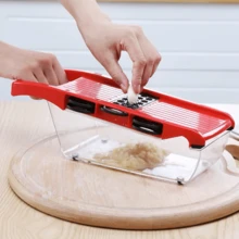 Cortador de verdura rojo , cortador de verduras , picador de verduras , cortador multifuncional - Rojo - Ver 2