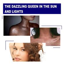 60ml Brightening Glitter Spray, Meets Collarbone Hair Halloween Party Nightclub Outfit Film Finishing Highlighter Glitter Spray