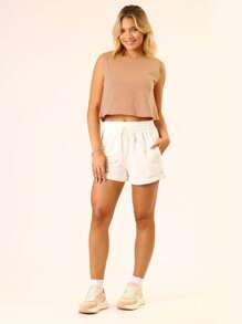 Women Tank Tops & Camis - Màu be - Xem 4