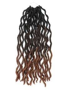 1-6Packs Locs Ombre Crochet Hair, Goddess Locs Faux Locs Roots Dreadlocs Synthetic Braiding Hair Extensions
