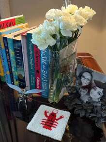 1pc Ins Style Acrylic Book Shaped Flower Vase For Living Room, Bedroom, Study, Office Decoration,Home Decor,Flower Vase,Centerpiece,Table Decor Room Decor Glass Vase - Clear - View 6