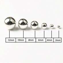 3 4 6 8 10 12mm 30-500pcs Gold Silver Color Plated CCB Round Seed Spacer Loose Beads For Jewelry Making Findings
