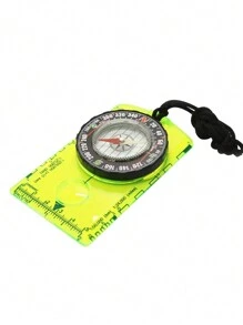 1pc Outdoor Multifunctional Compass With Map Scale, Survey Magnifier, And Survey Compass - Camping And Climbing Tool - Green - View 4