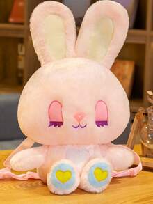 Bobbybear 1 pieza dulce con suave soñador rosado conejo Mochila , creativo fantasía conejo doble hombro Bolso como regalo de cumpleaños - Rosa - Ver 6