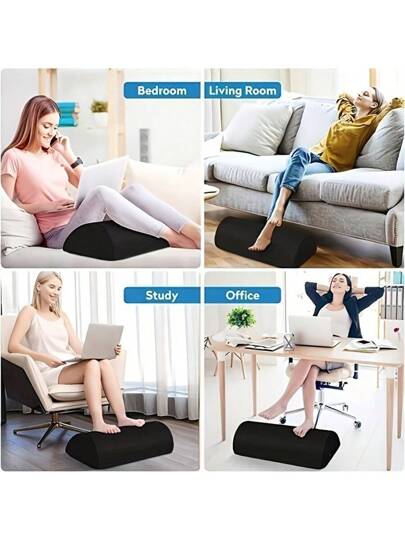 1pc Leg Pillow, Lumbar Support Office Foot Rest, Slow Rebound Latex Waist Kussen Wedge Roll Cushion Lower Back, Relax, Maternity Bedding, Home view 3