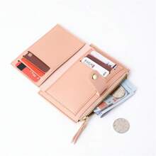 New Korean Style Women's Wallet Lightweight Mini Coin For Students With Multiple Card Slots Zipper Closure For Women Wallet Purse Wallet Small Wallet - Grey - View 2