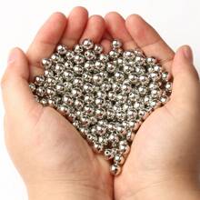 3 4 6 8 10 12mm 30-500pcs Gold Silver Color Plated CCB Round Seed Spacer Loose Beads For Jewelry Making Findings
