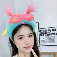 1pc Funny Face Washing Headband Hair Accessory In Pink - Pink - View 4