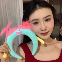 1pc Funny Face Washing Headband Hair Accessory In Pink - Pink - View 8
