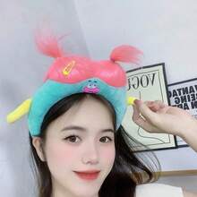 1pc Funny Face Washing Headband Hair Accessory In Pink - Pink - View 3