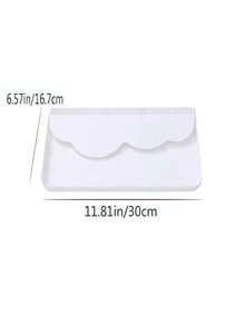 1pc Wall-mounted Foldable Storage Rack, Multi-functional Organizer For Bathroom, Kitchen, Etc. - White - View 7