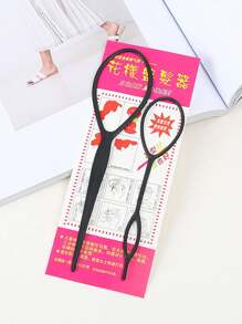 2pcs Black Multifunctional Hair Braider Tool - Black - View 3