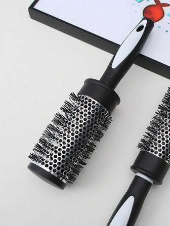 1 pieza Peine de cerdas de nailon para peinado, Rodillo de barril redondo para rizar, Peine de tubo de aluminio, Herramienta lateral para peluquería, Cepillo, Peine, Herramientas para el cabello, Productos y accesorios para el cabello para peluquería, salón de belleza, vuelta al colegio, artículos esenciales de viaje, accesorios para el cabello para mujeres, cepillo, cepillo desenredante, cepillo de bola, set de mini cepillos para el cabello, peine de madera, cepillo para el cabello, equipo de peluquería, peinado, peluquería, cepillo para el cabello, set de cepillos para el cabello, peine para el cabello, peine para rizos, cepillo desenredante, cepillo para el cabello para mujeres, accesorios para barbería, barbería, equipo de peluquería