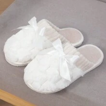 New Arrival Women's Winter Warm Indoor Bowknot Floor Slipper With