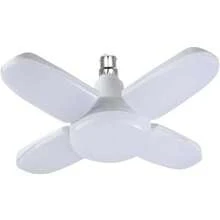 Foco Led Tipo Ventilador 36W 4 Aspas Plegable. Luz Blanca Frio. Ecologico, Alta Vida Util. apto para todo tipo de mobiliario: restaurante, jardines, pasillos, fabricas, hogar, oficina, etc... - Blanco - Ver 3