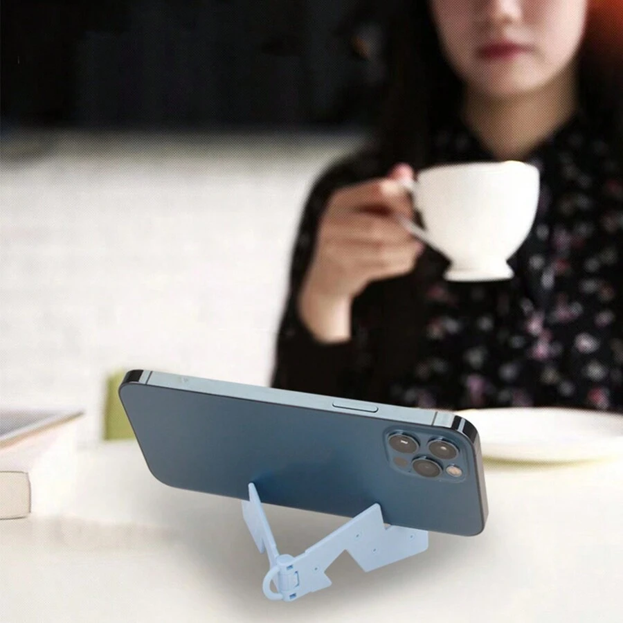 Creative Foldable Phone & Tablet Desktop Stand, Mini Portable Multi-Functional Holder For Computer, Random 4pcs Gift - Multicolor - View 1