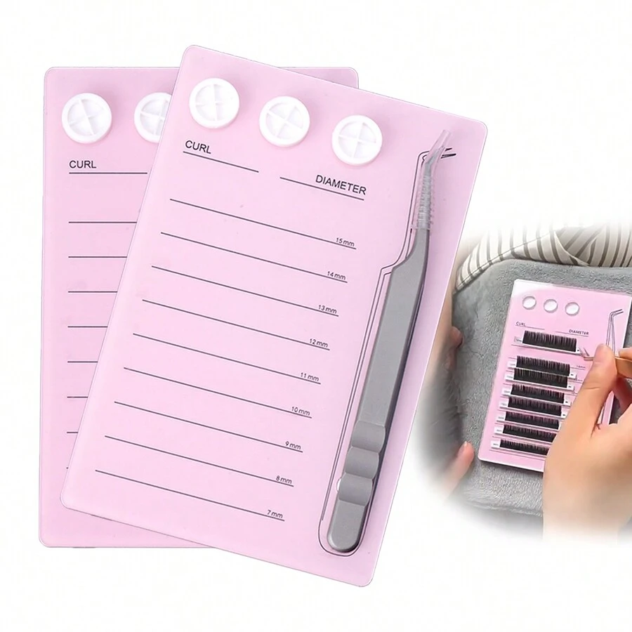 1pc Acrylic Material Magnetic Eyelash Extension Holder With Anti-drop Design For Tweezers - Pink - View 1