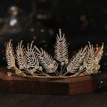 1入組女孩們,合金皇冠公主派對表現皇冠,孩子們的仙女精美水鑽髮飾