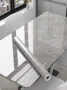 1 件蓝灰色大理石图案自粘厨房贴纸，防水、防油、防水，适用于墙壁、炉灶、台面、橱柜、桌子、翻新、浴缸水槽和浴室墙壁、贴纸、墙贴花、乙烯基贴花用于家庭装饰、春季装饰品让您的家焕然一新、Rama 装饰贴纸礼物生日毕业