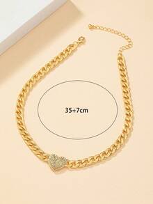 1 件欧美风格闪亮狮头项链，适合派对