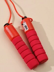 1pc Fitness Professional Counting Jumping Rope - Red - View 2