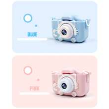 1 Pieza Cámara Digital Miniatura Rosa De Dibujos Animados De Gatito Para Niños, Con Cámaras Hd Dobles Y Efectos Divertidos - Rosa - Ver 2